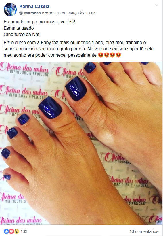 Depoimento de aluna Faby Cardoso